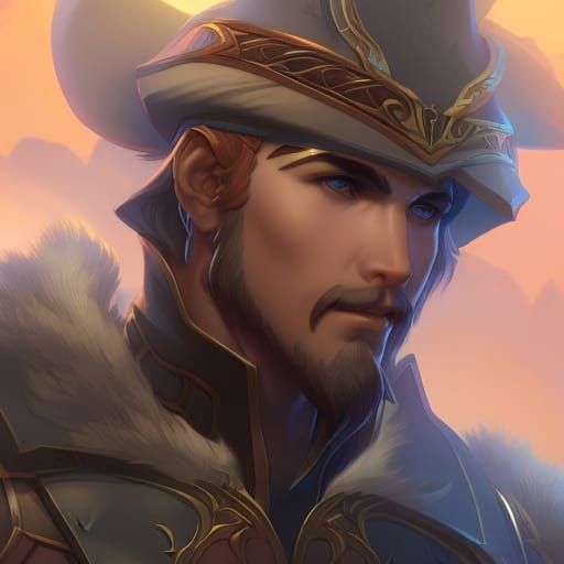 Medieval Explorer Portrait with Dynamic Lighting