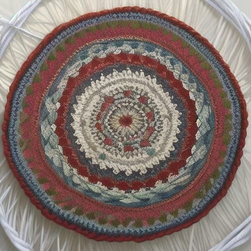 Colorful Crochet Yarn Skeins