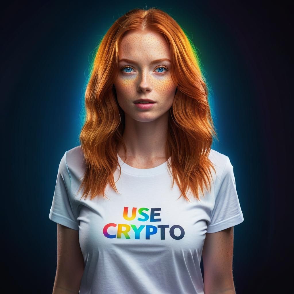 Hyperrealistic Portrait of Woman in Crypto Art Style