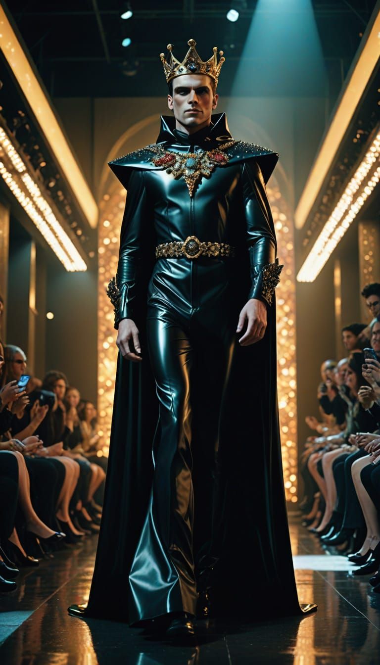 Epic Pop Art Portrait of a Dapper Man in Luxe Attire