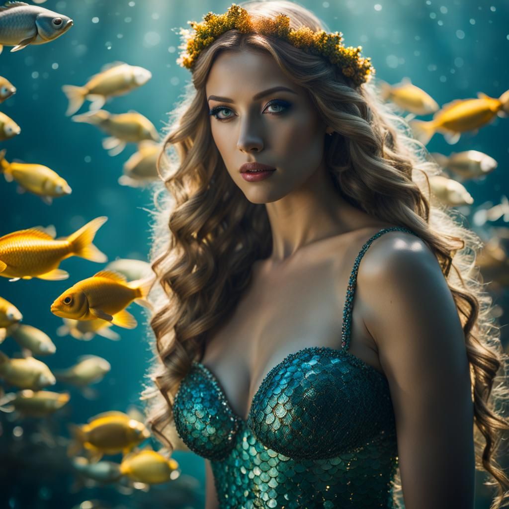 Amphitrite, Sea Goddess in a Professional Photo