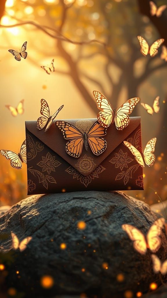 African Envelope in Enchanted Savannah: 3D Render