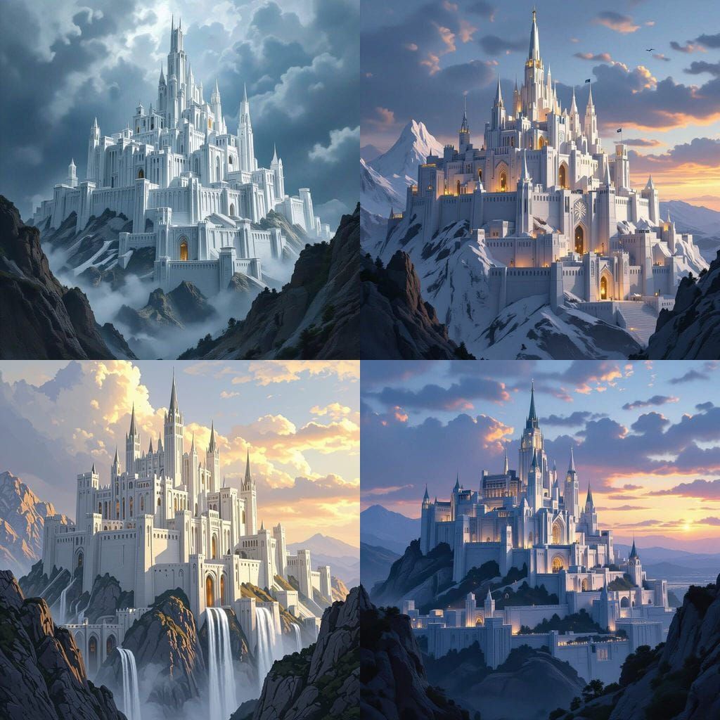 Minas Tirith Lord of the Rings Movie Design
