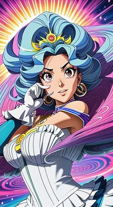 Anime-Inspired Goddess of Speed and Beauty