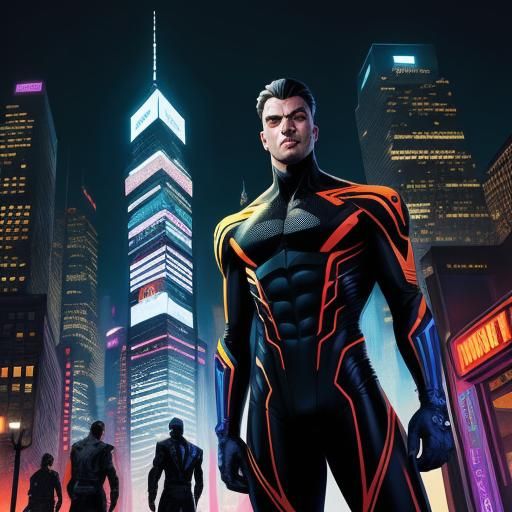 Dynamic Comic Book Art of Diverse City Dwellers