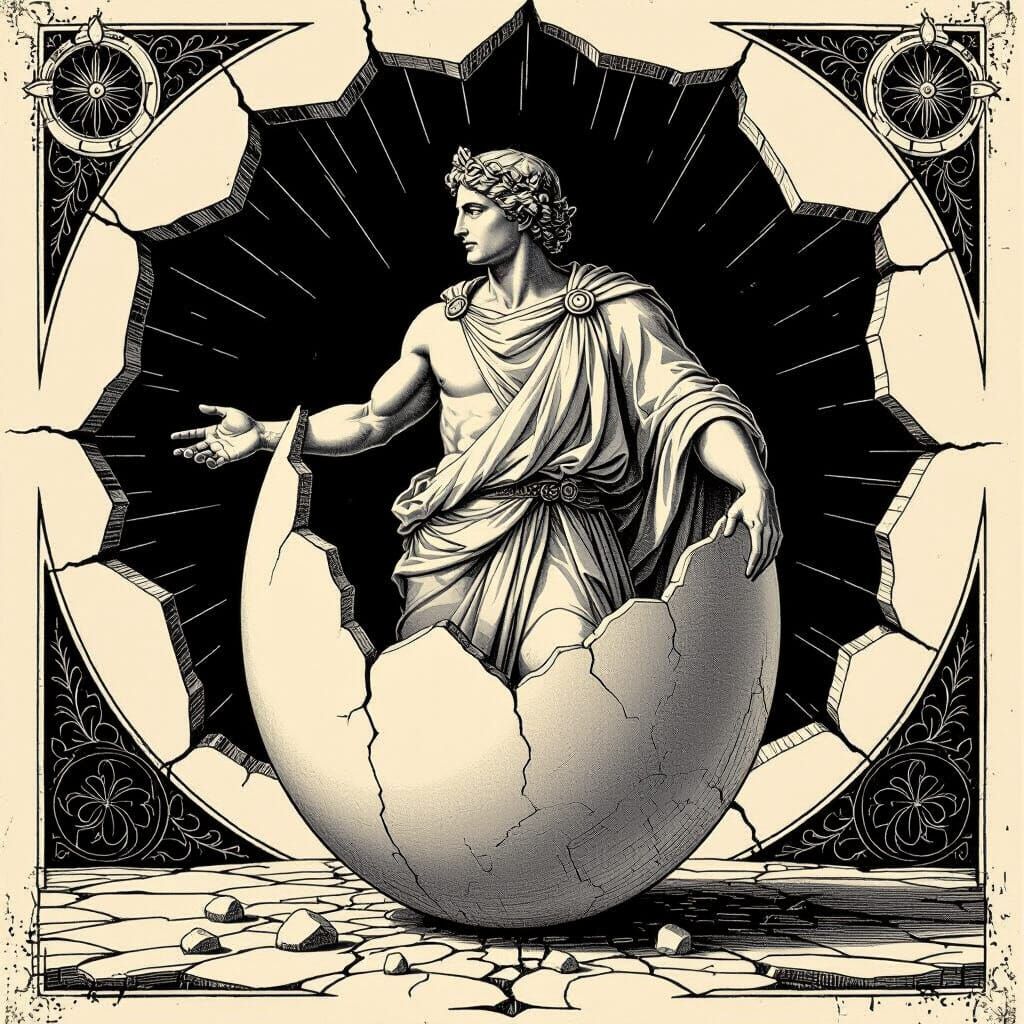 Mercury Emerges: Ancient God in Black and White