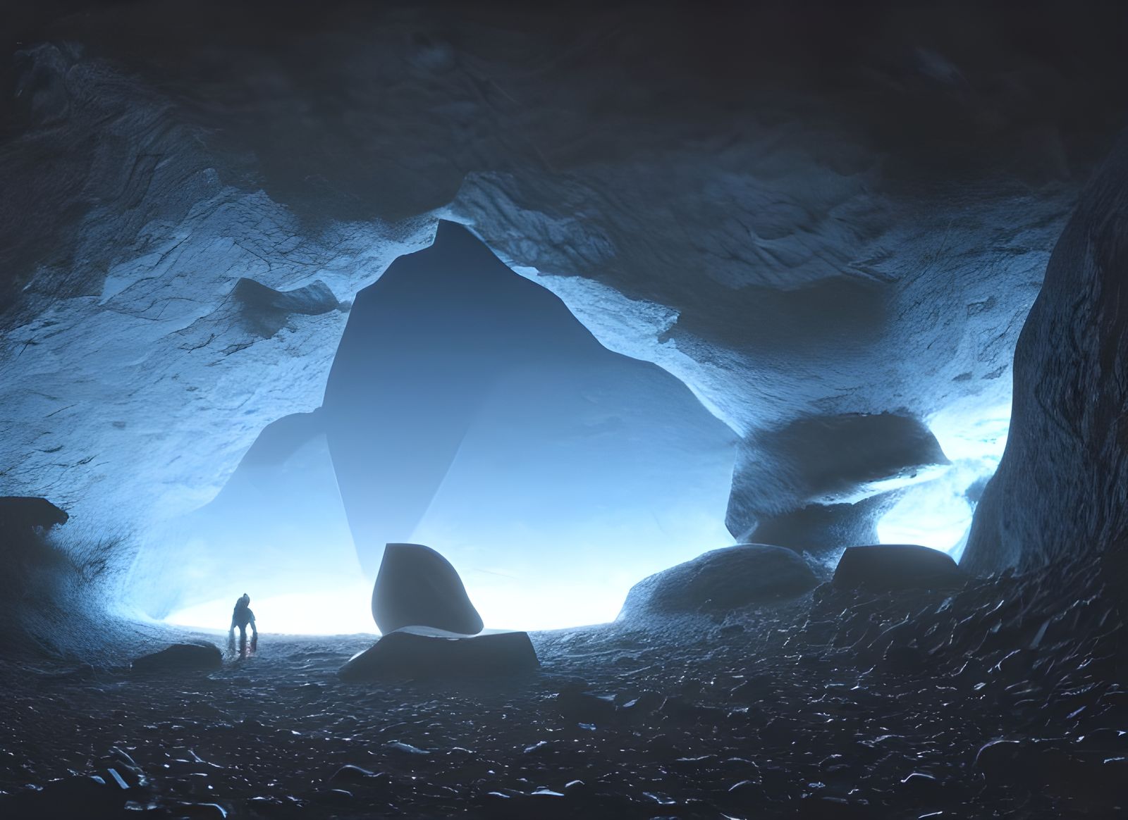 Alien Structure on Stark Planet in Unreal Engine
