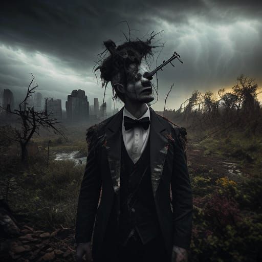 Twilight Horror in Post-Apocalyptic Landscape