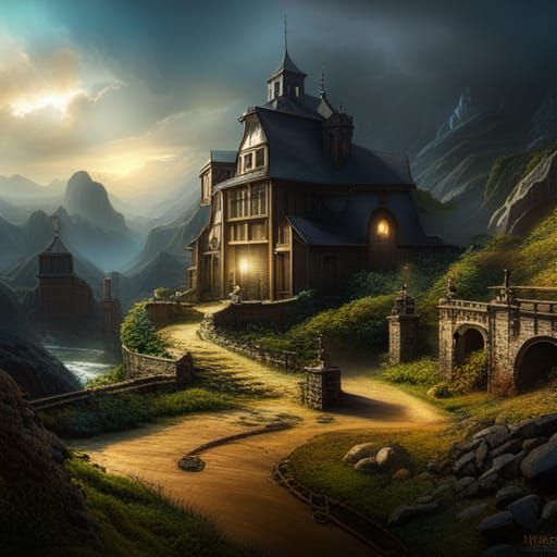 DaVinci Style Depression Concept Art