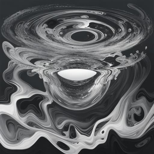 Abstract Surrealism in Black and White