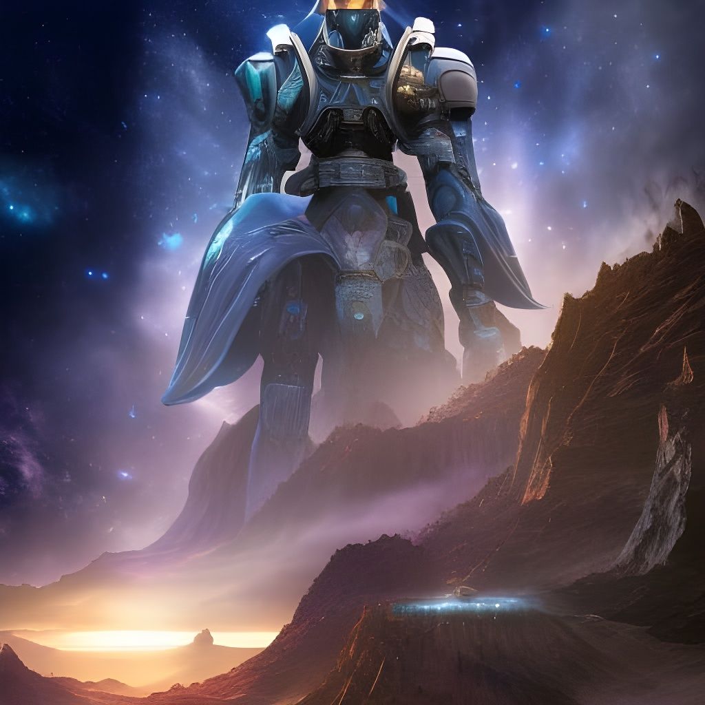 Kinetic Galactic Adventure: Epic Digital Matte Painting