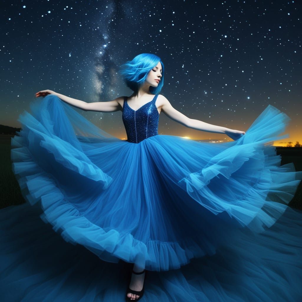 Blue dancer