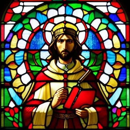 Stained Glass Window of Saint David