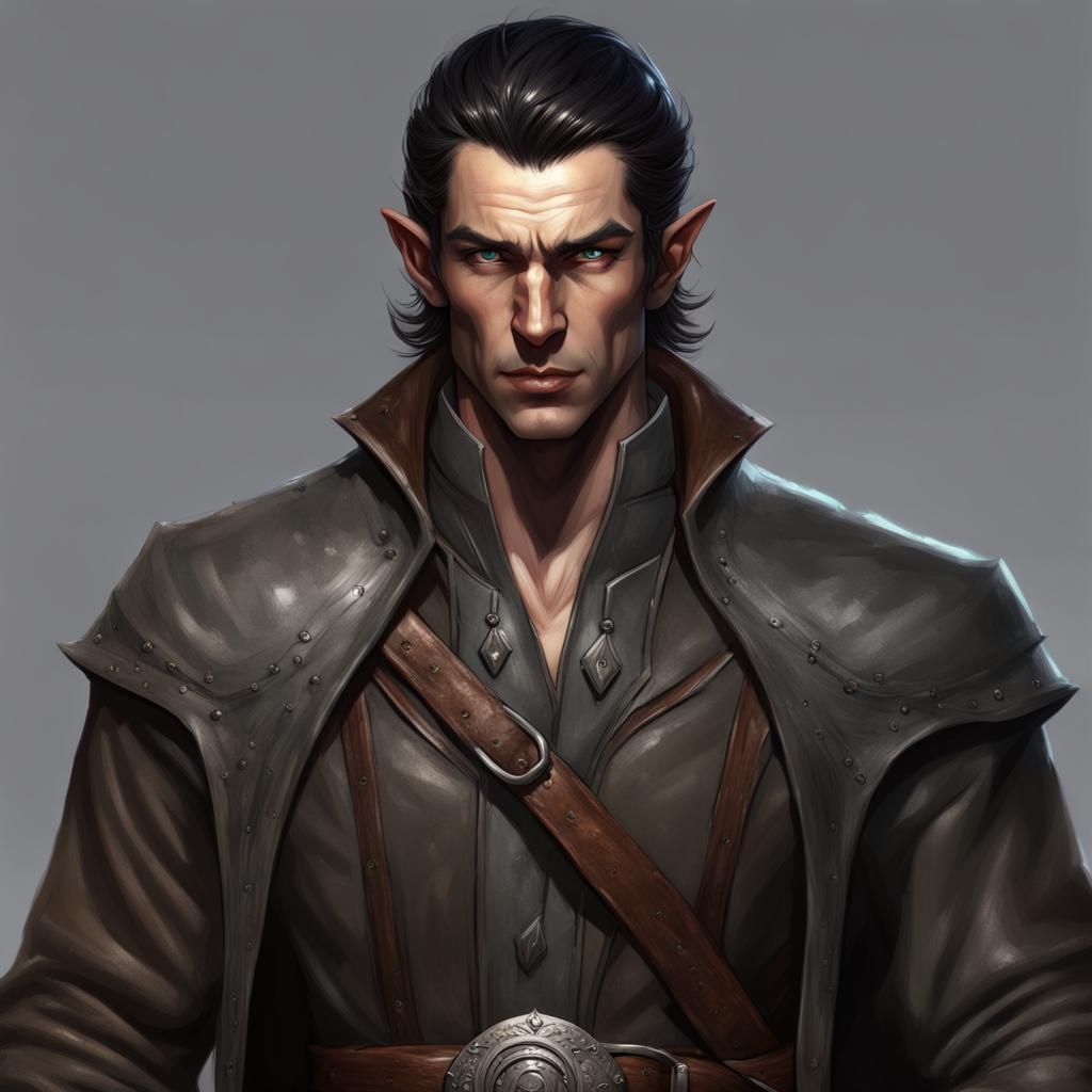 Dark Fantasy Elf Warrior with Scars