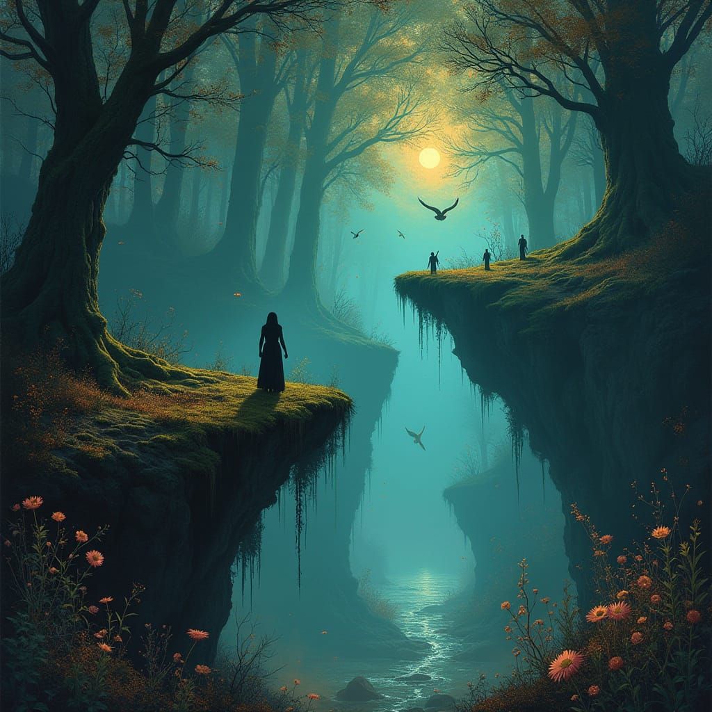 Surreal, Dreamlike Scene of Incandescent Beauty on the Edge ...