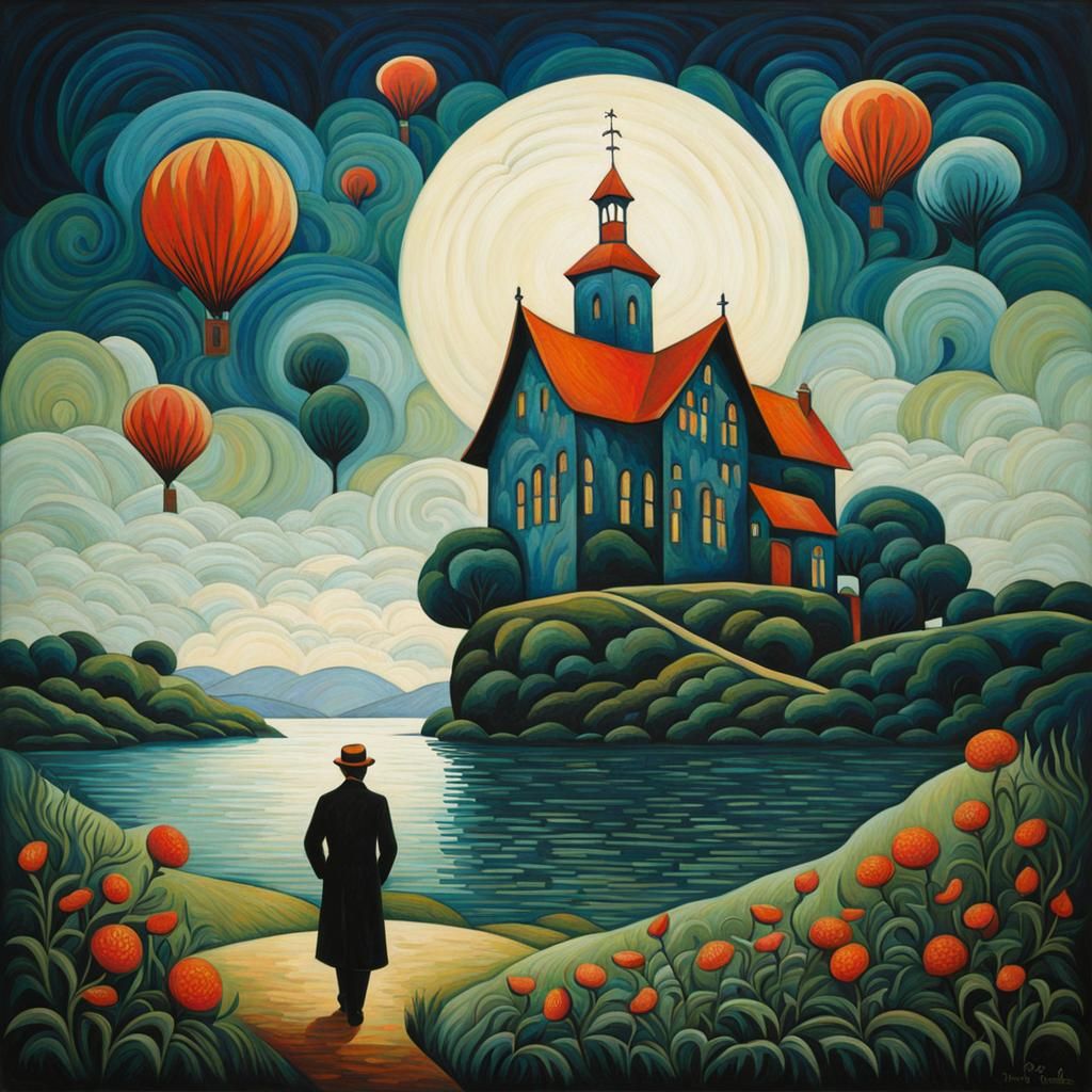 Nabis Inspired Landscape