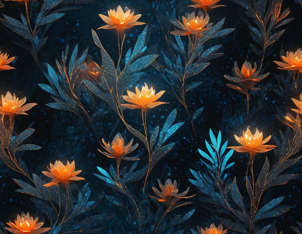 Ethereal Floral Form in Surreal Digital Art