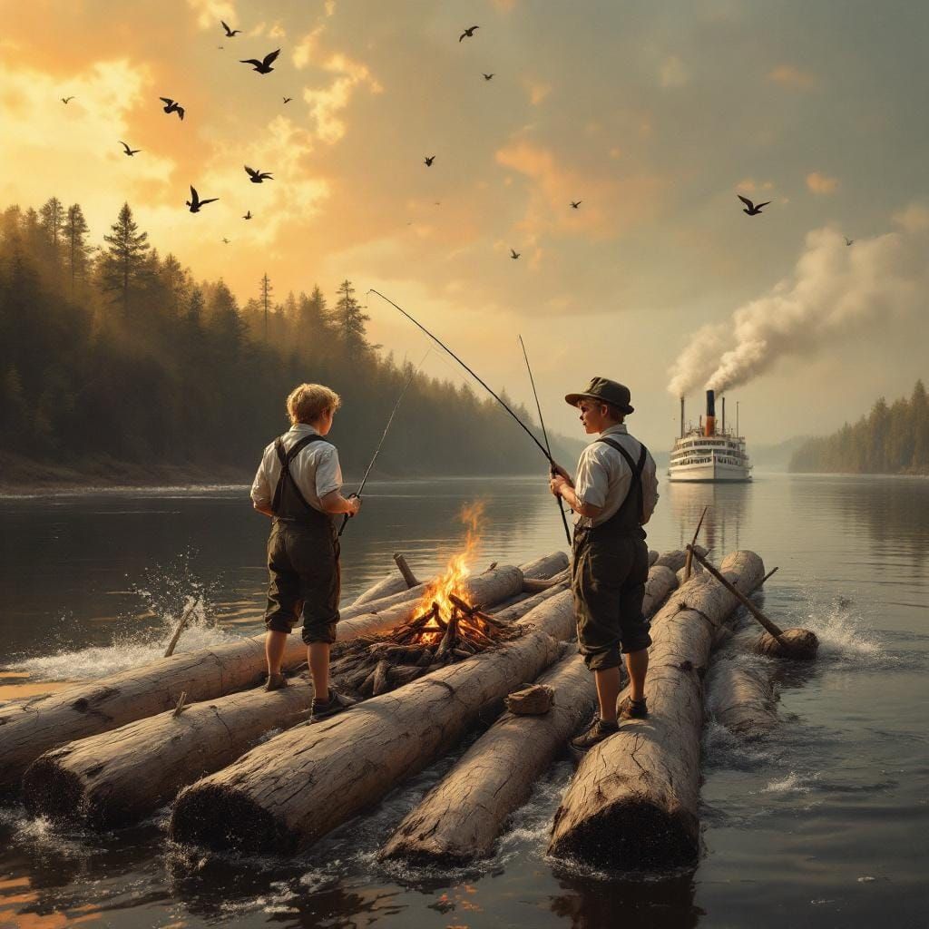Tom Sawyer and Huck Finn's Mississippi Adventure