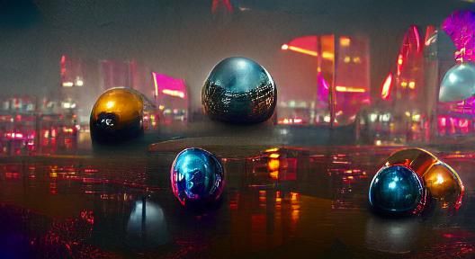 metallic spheres