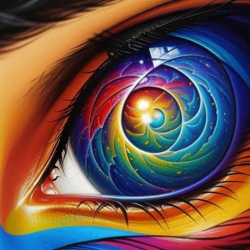 Surreal Dreamscape: Sleeping Figure in Oil Painting