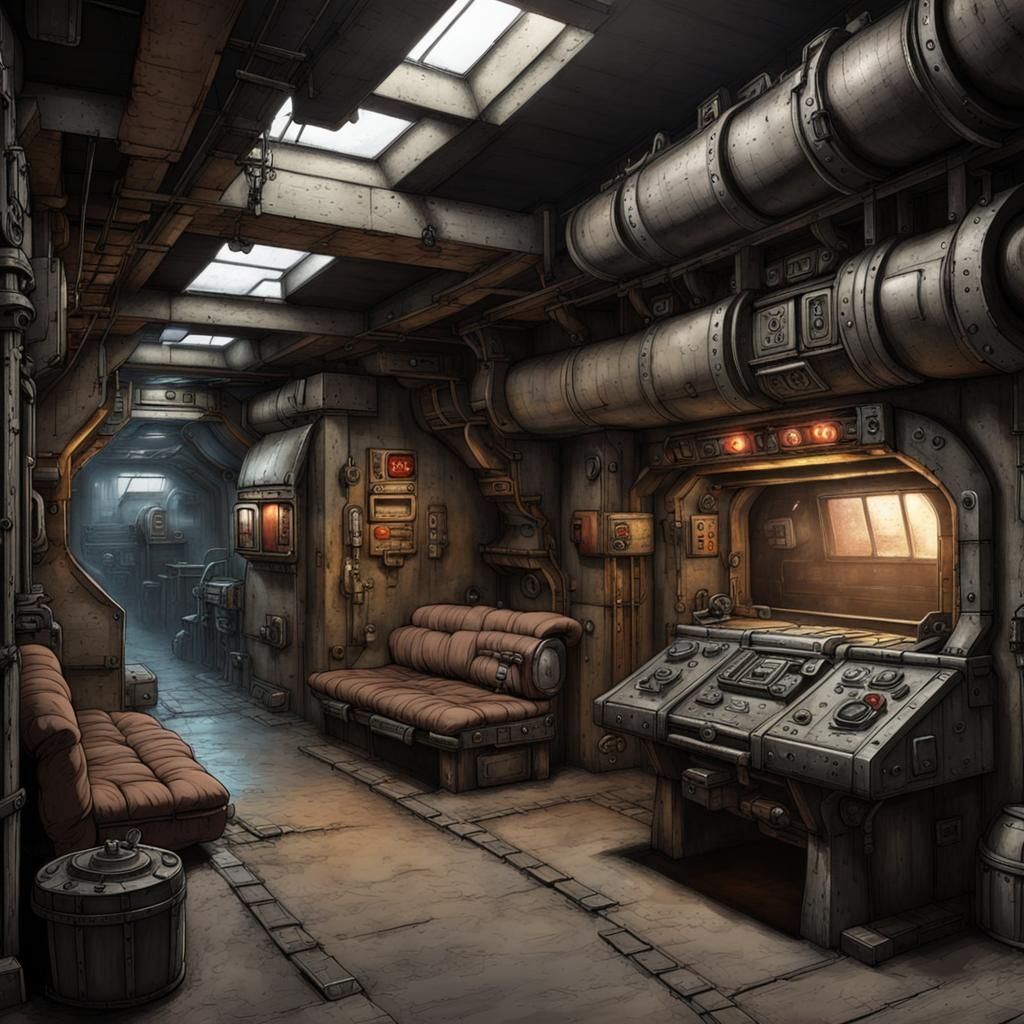 Sci-Fi Futurepunk Outlaw Hideout