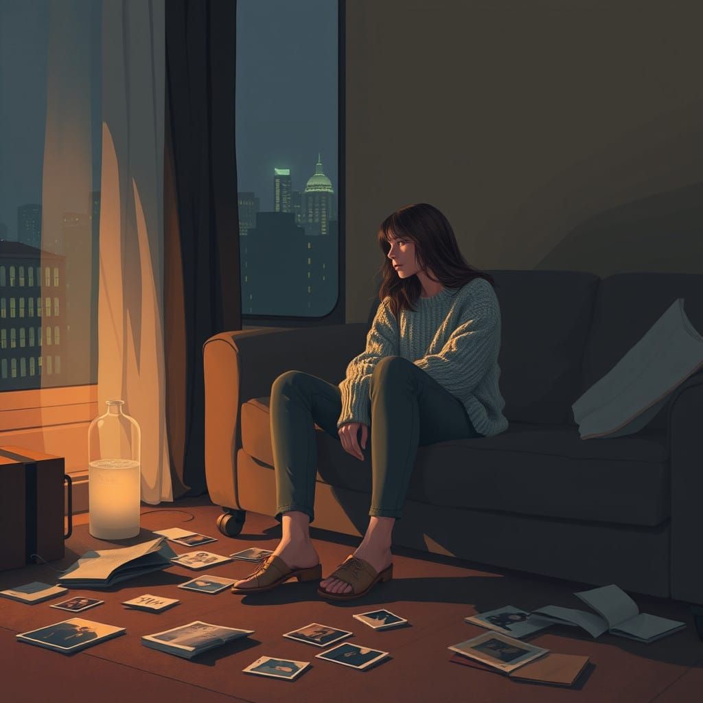 Sorrowful Morning After in Muted Pastel Hues