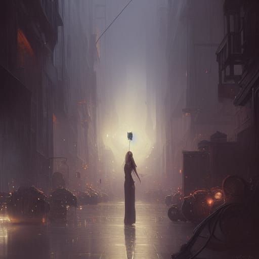 Artist Paints the World: A Dark Fantasy Masterpiece