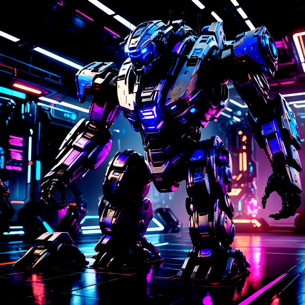 Futuristic Sci-Fi Mech in 8K Resolution