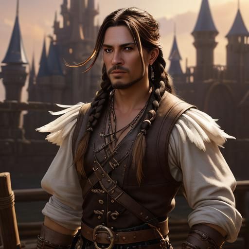 Pirate Cultivator Concept Art in Golden Light