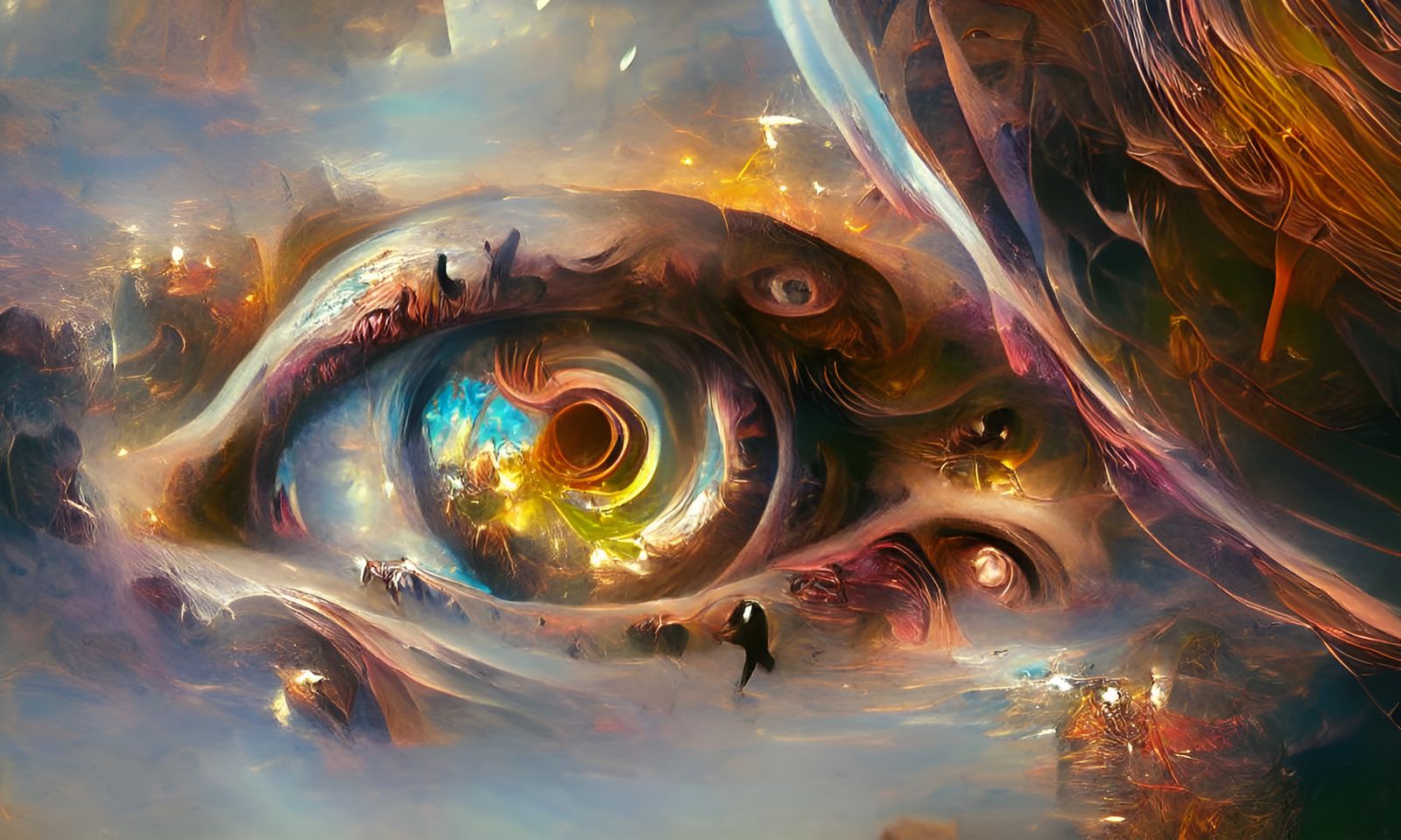 Cosmic Eye: A Universe Within, Digital Art