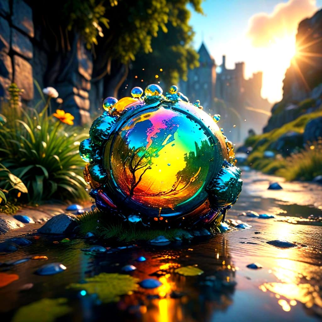 Ireland's Emerald Landscapes in Vibrant Digital Art