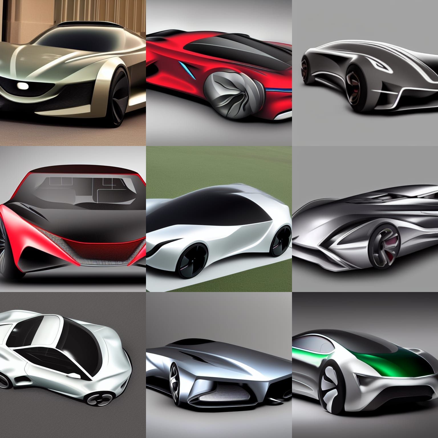 Futuristic Concept Car Design