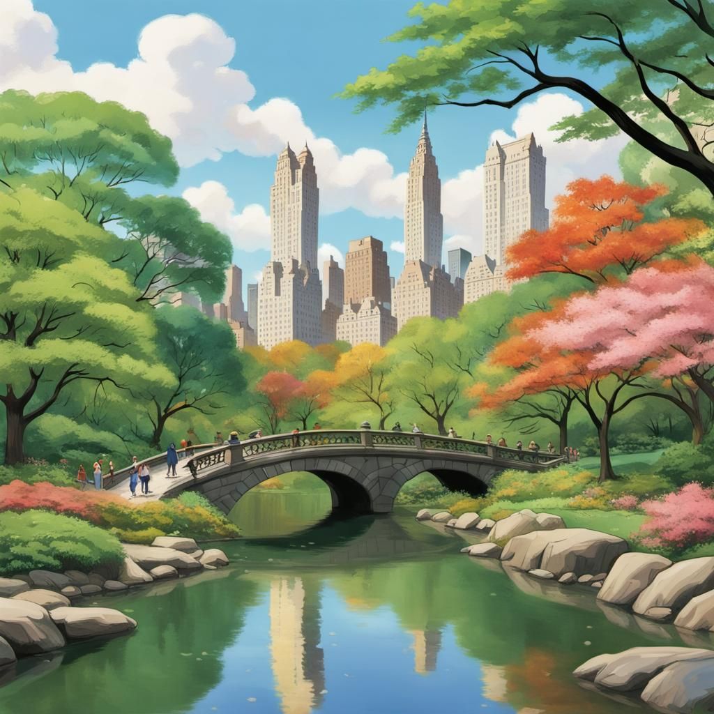 Central Park: Anime Key Visual by Makoto Shinkai