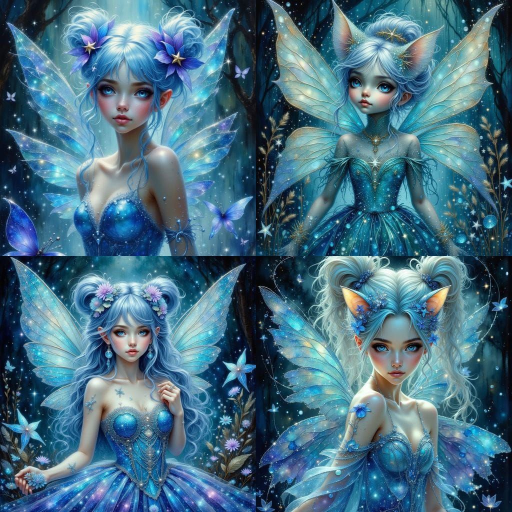 Water Cat Fairy With Sea Star Dress