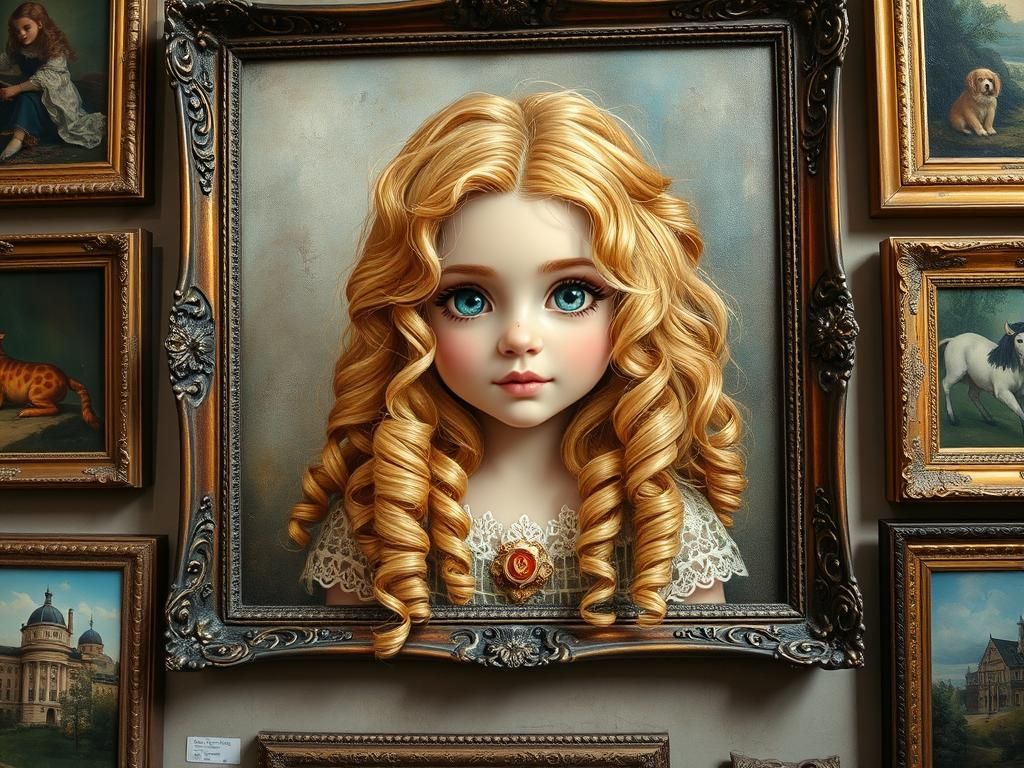 goldilocks, emerging from her frame