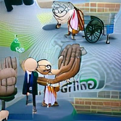 Gandhi Greets Peter Griffin