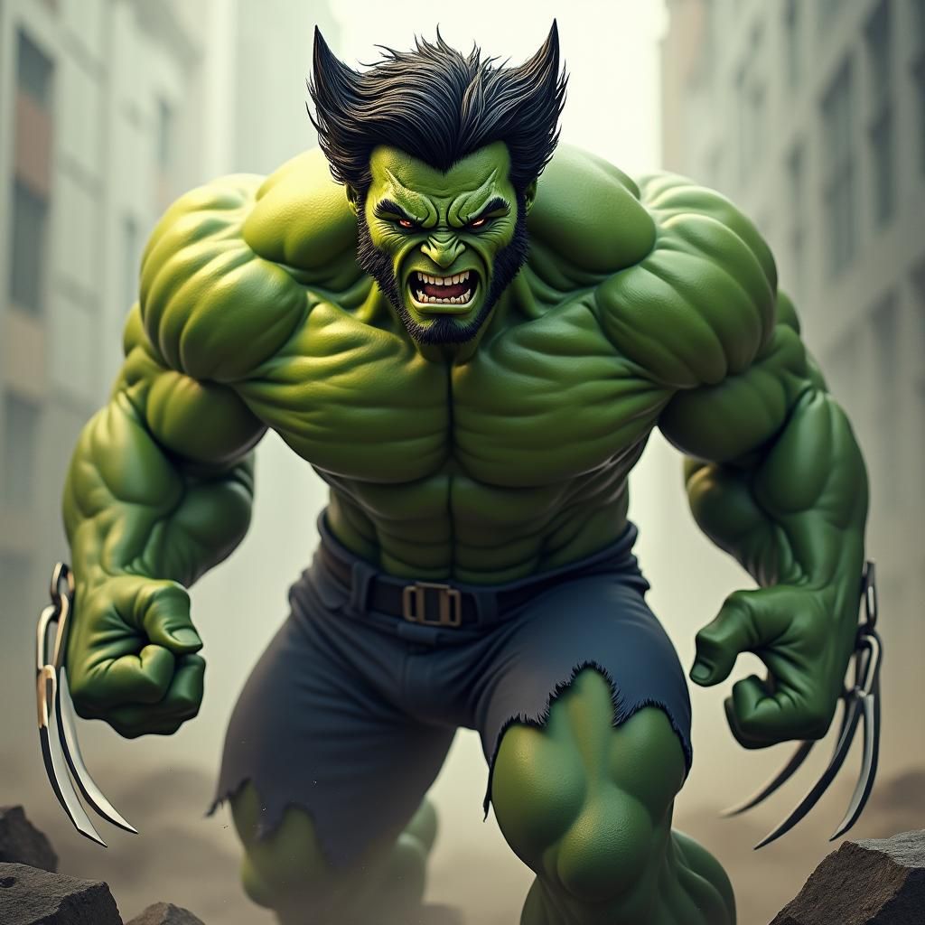 Wolverine Hulk Mashup