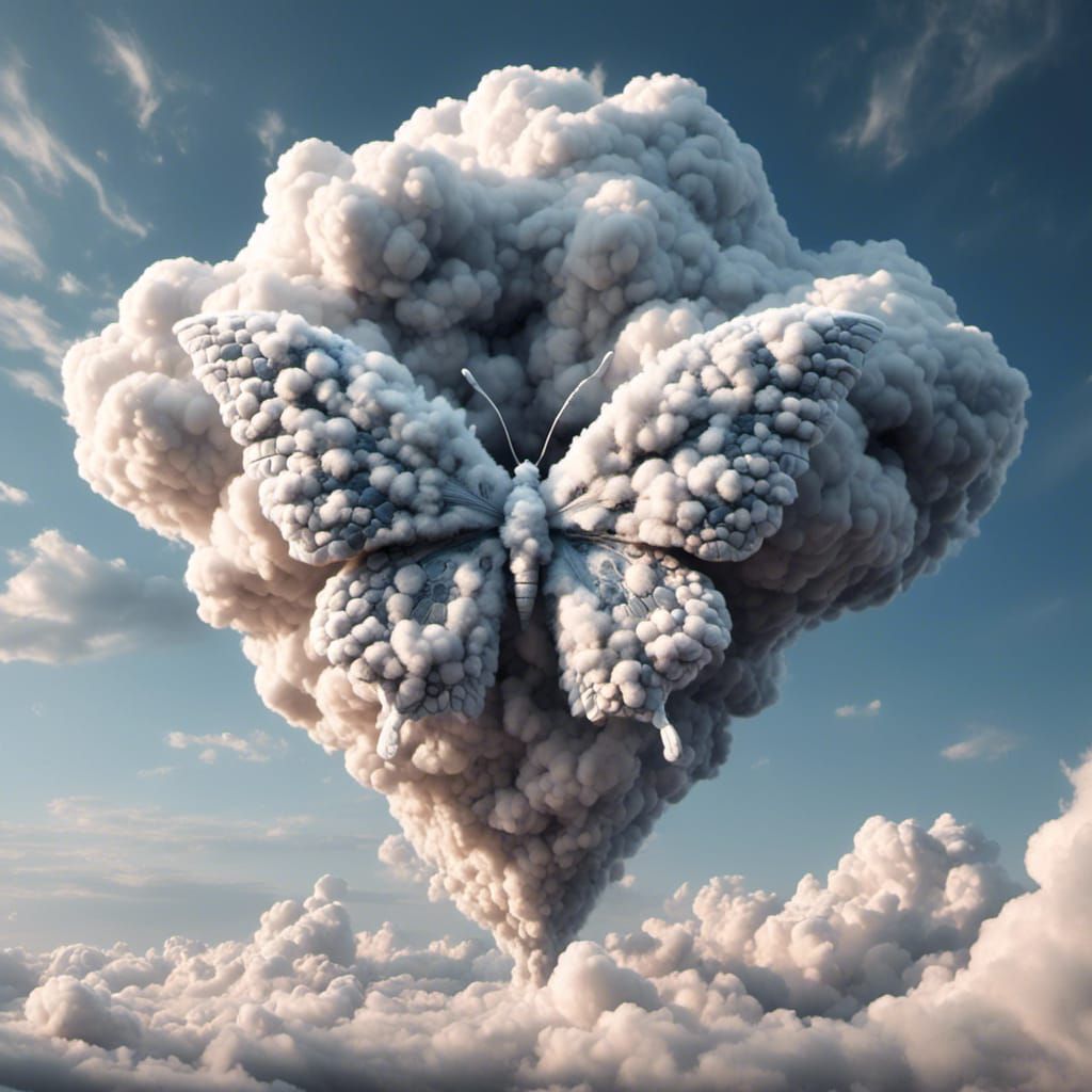 Cloud Butterfly: Ethereal Dreamscape