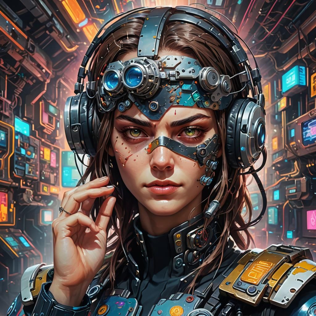 Cybernetic Winking Brain Controller: Hyperrealistic Concept ...