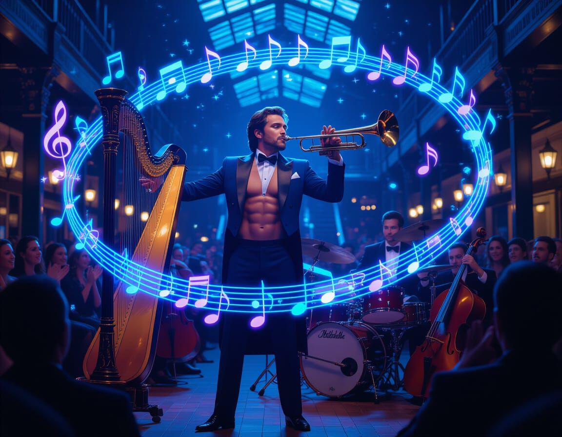 Charismatic Conductor Orchestrates Magical Music in Train St...