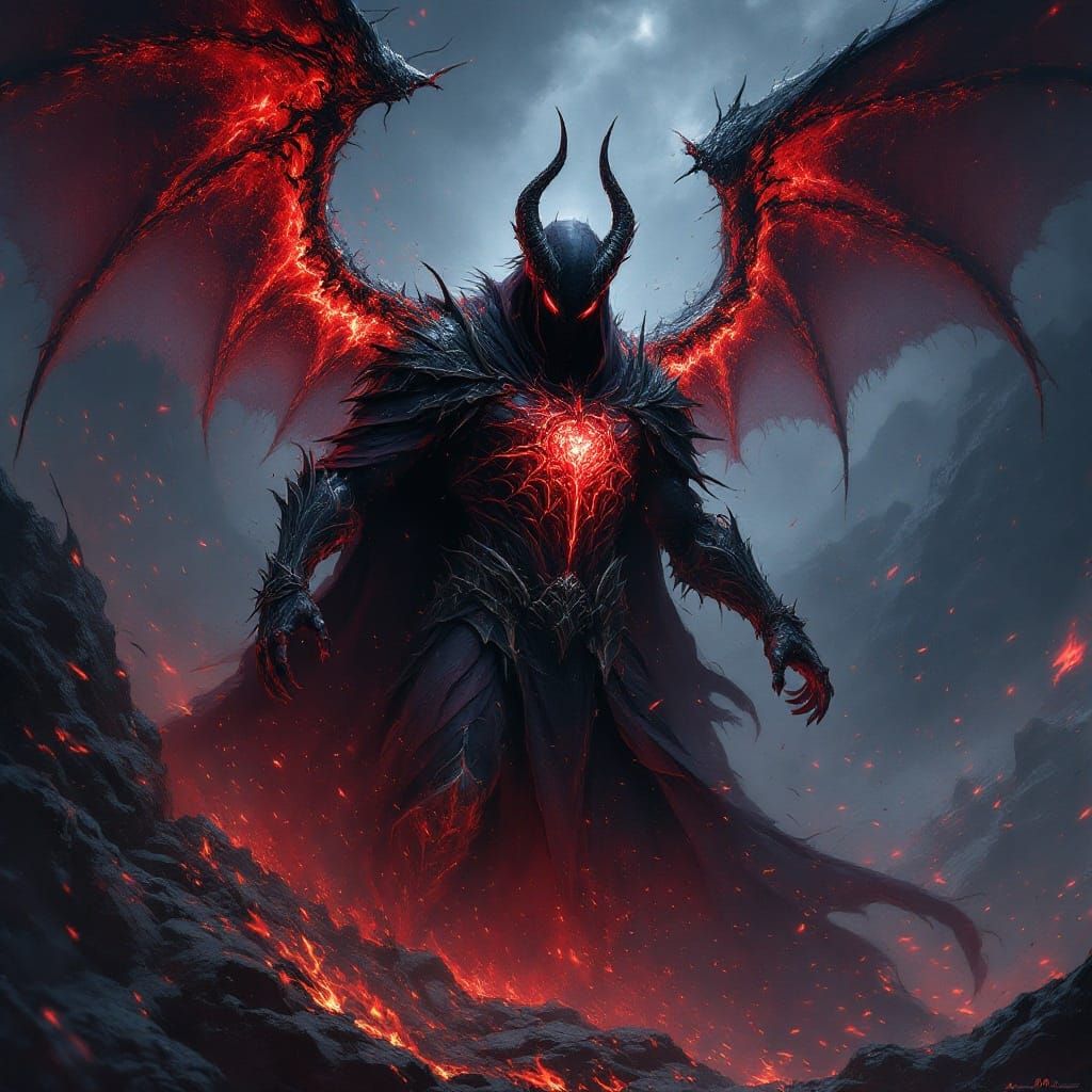 Epic Dark Fantasy Chaos Scene