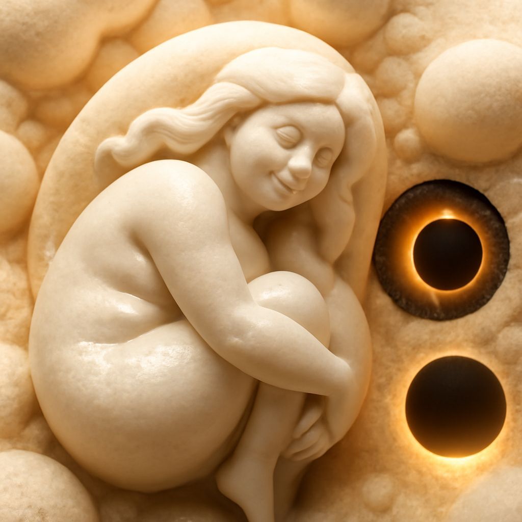 Macro View of Foamy Goddess in Atomic Universe