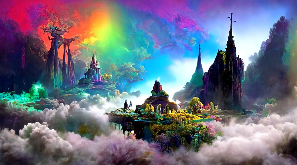Mystical Fairyland Render in Detailed Digital Art