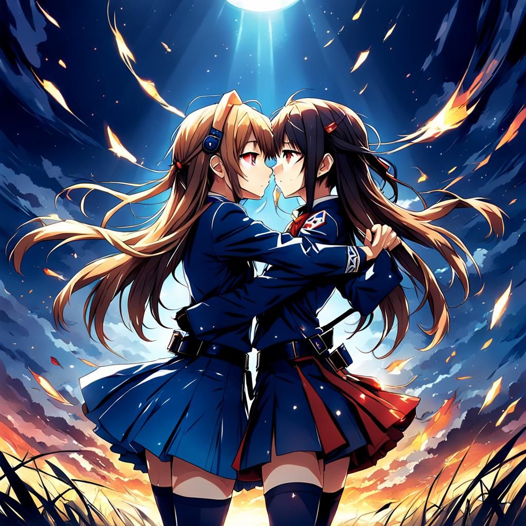 Anime Style Surrender Scene in Japanese Manga