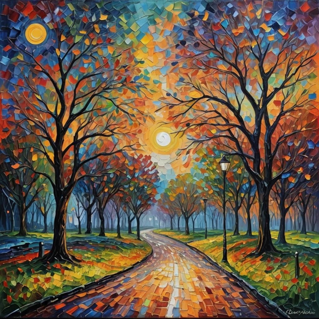 Neo-Impressionist Oil Painting: Sacrifice and Toil