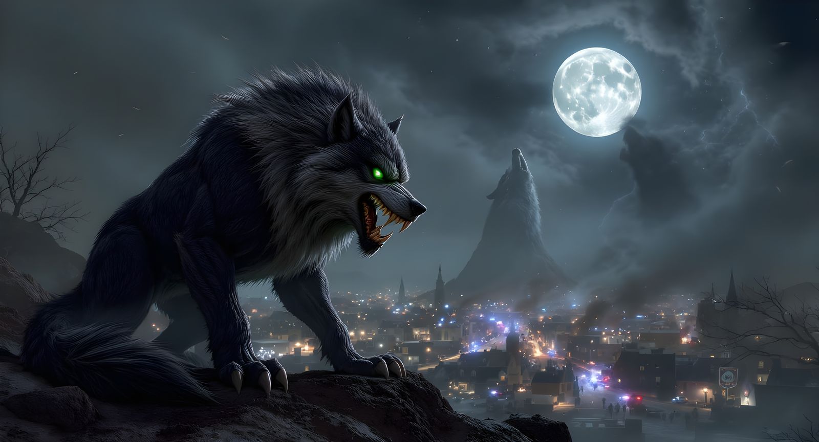Ferocious Wolves Guard a Crime-Ridden Town