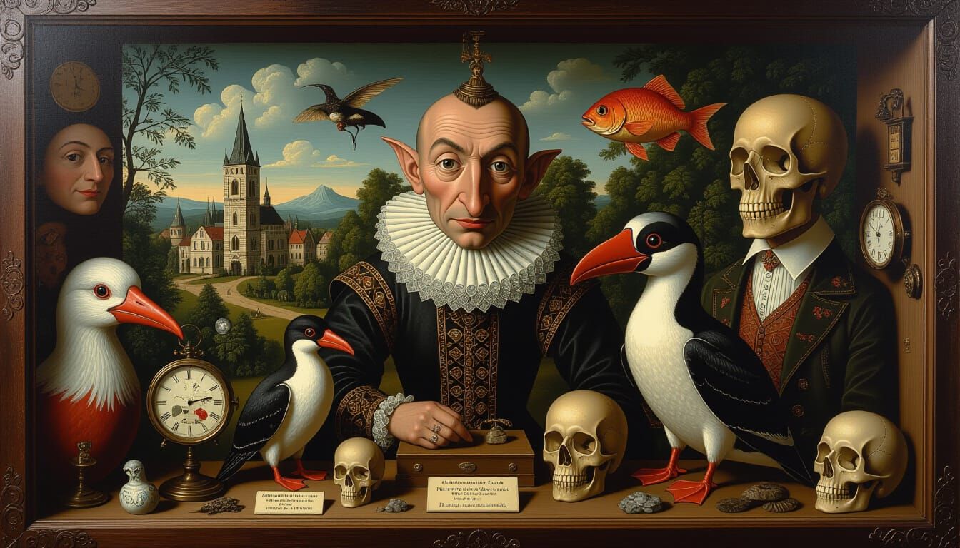 Cryptid Museum Wunderkammer in Renaissance Style