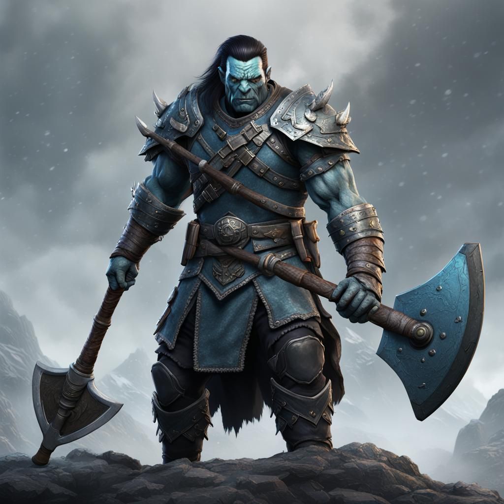 Half-Orc Soldier Concept Art in Unreal Engine 5