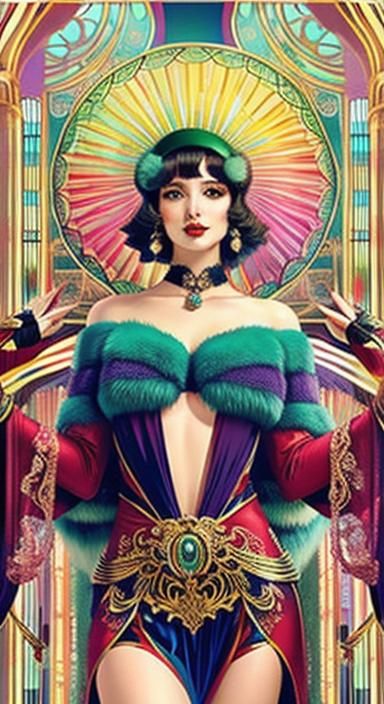 Art Deco Design with Monet-Inspired Colors