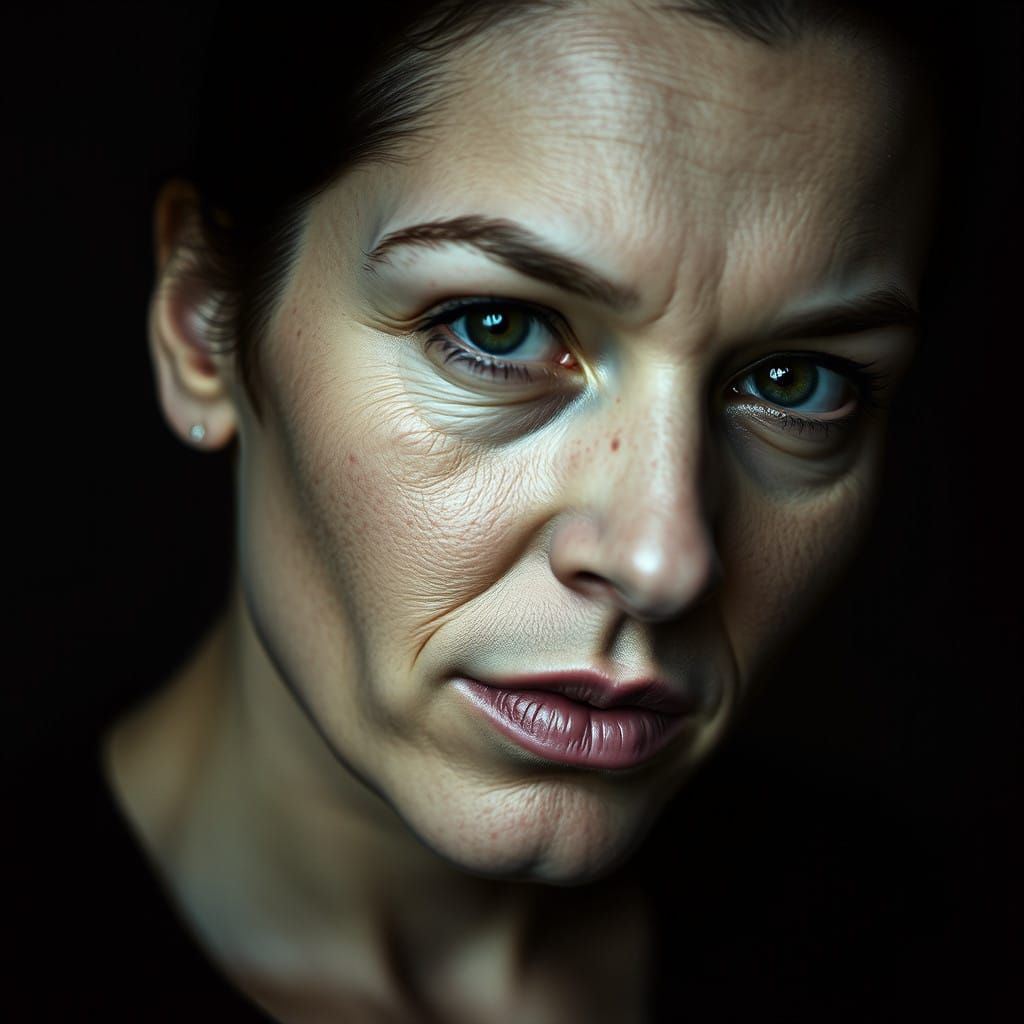 Confident Portrait with Moody Lighting